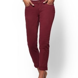 NY&C SOHO Eyelet Boyfriend Jeans